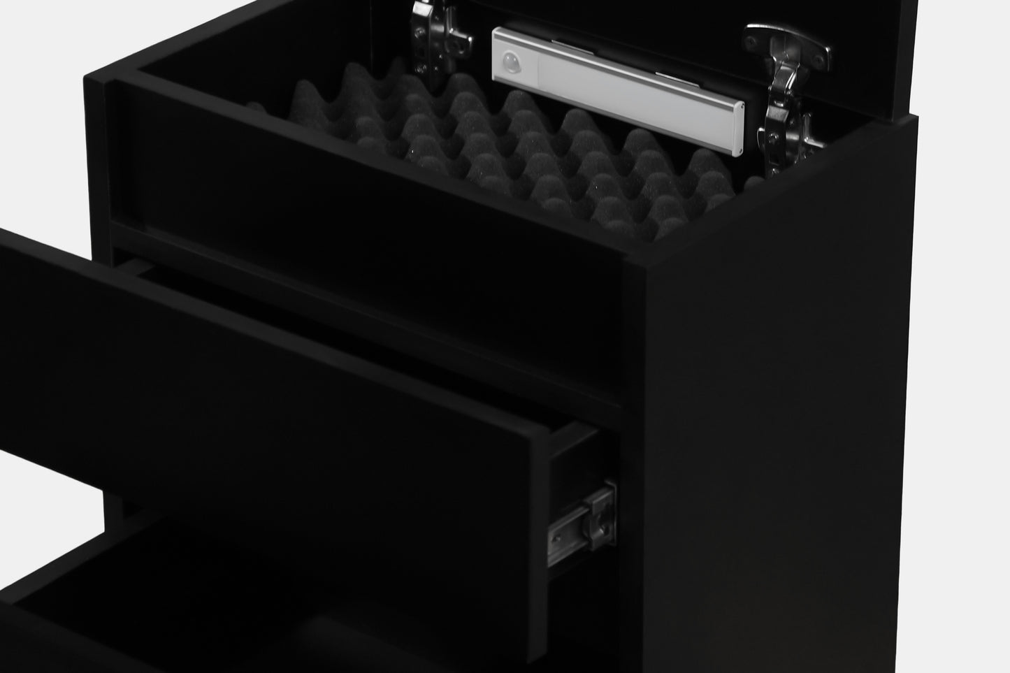 PrimeVault Nightstand — Hidden Storage